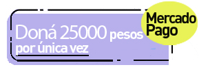 Doná 25000 pesos por única vez utilizando MercadoPago