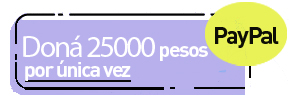 Doná 25000 pesos por única vez utilizando PayPal