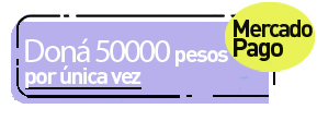 Doná 50000 pesos por única vez utilizando MercadoPago