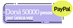 Doná 50000 pesos por única vez utilizando PayPal