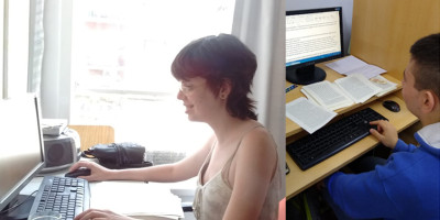 Los pasantes de ADEEI desarrollando sus tareas