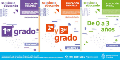 Portada de libros del programa Seguimos Educando