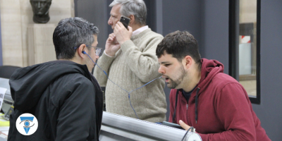 Nacho y Juanjo explicando a los asistentes