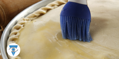 Foto de una tarta en una bandeja