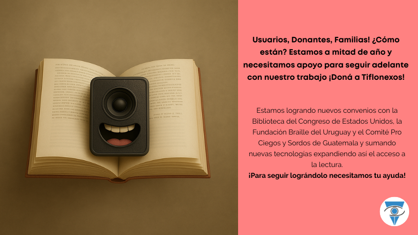 libro con parlante